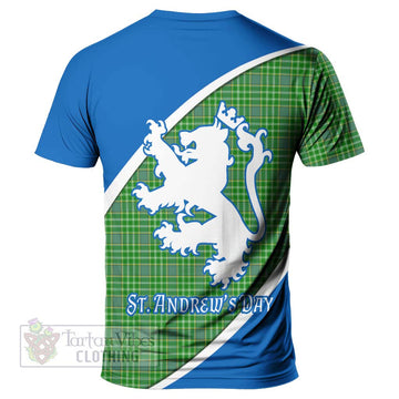 Currie Family Crest Tartan T-Shirt Celebrate Saint Andrew's Day in Style
