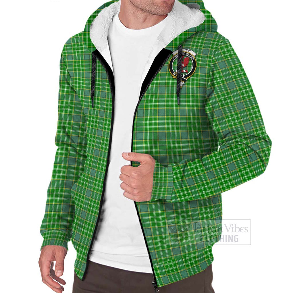Currie Tartan Sherpa Hoodie with Family Crest Celtic Skull Style Unisex - Tartan Vibes Clothing