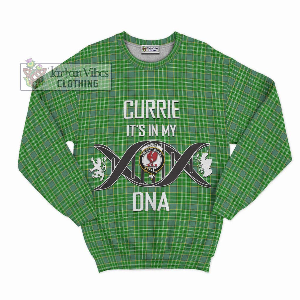 Currie Tartan Sweatshirt with Family Crest DNA In Me Style - Tartan Vibes Clothing