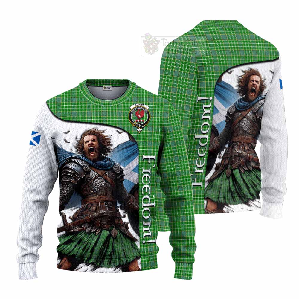 Currie Crest Tartan Knitted Sweater Inspired by the Freedom of Scottish Warrior - Tartan Vibes Clothing