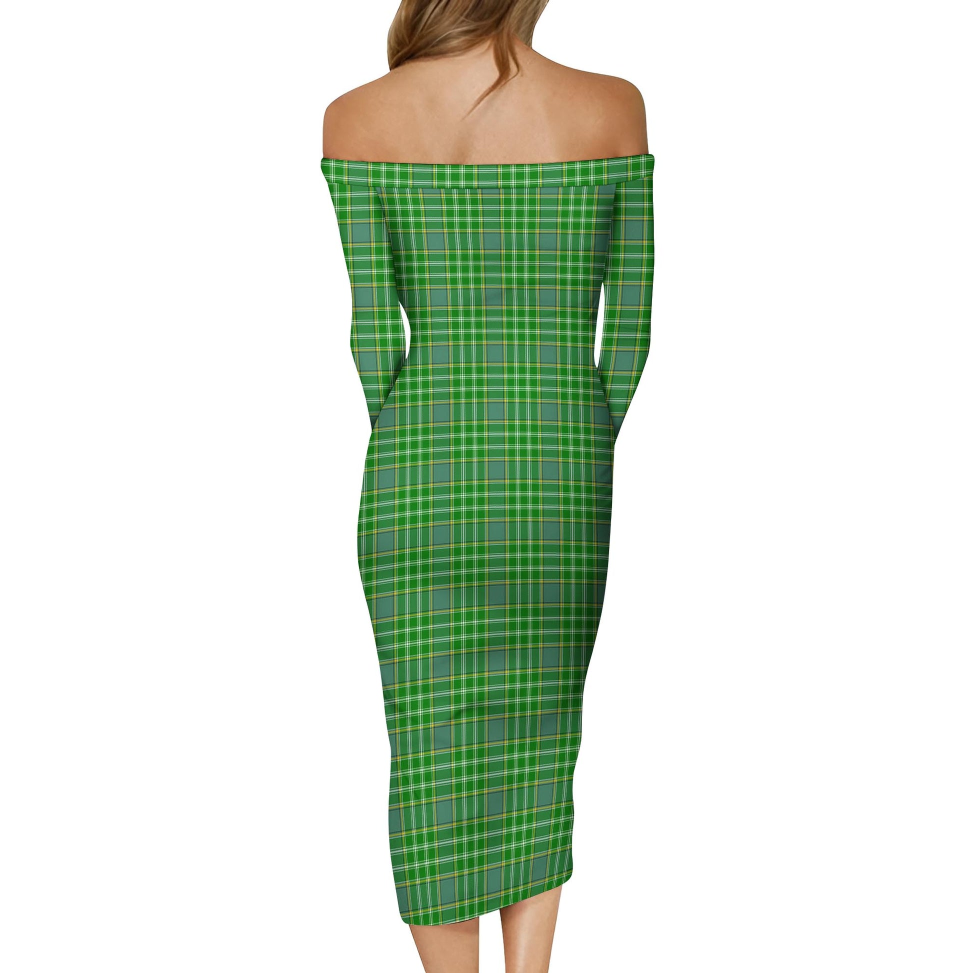 Currie Tartan Off Shoulder Lady Dress - Tartan Vibes Clothing