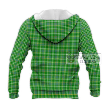 Currie Tartan Knitted Hoodie with Family Crest DNA In Me Style - Tartan Vibes Clothing