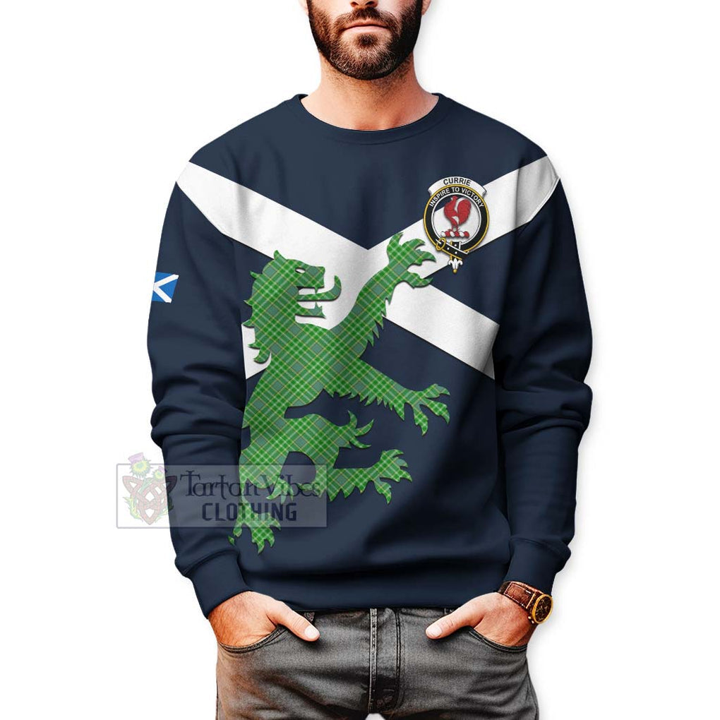 Currie Tartan Lion Rampant Sweatshirt Proudly Display Your Heritage with Alba Gu Brath and Clan Name - Tartan Vibes Clothing