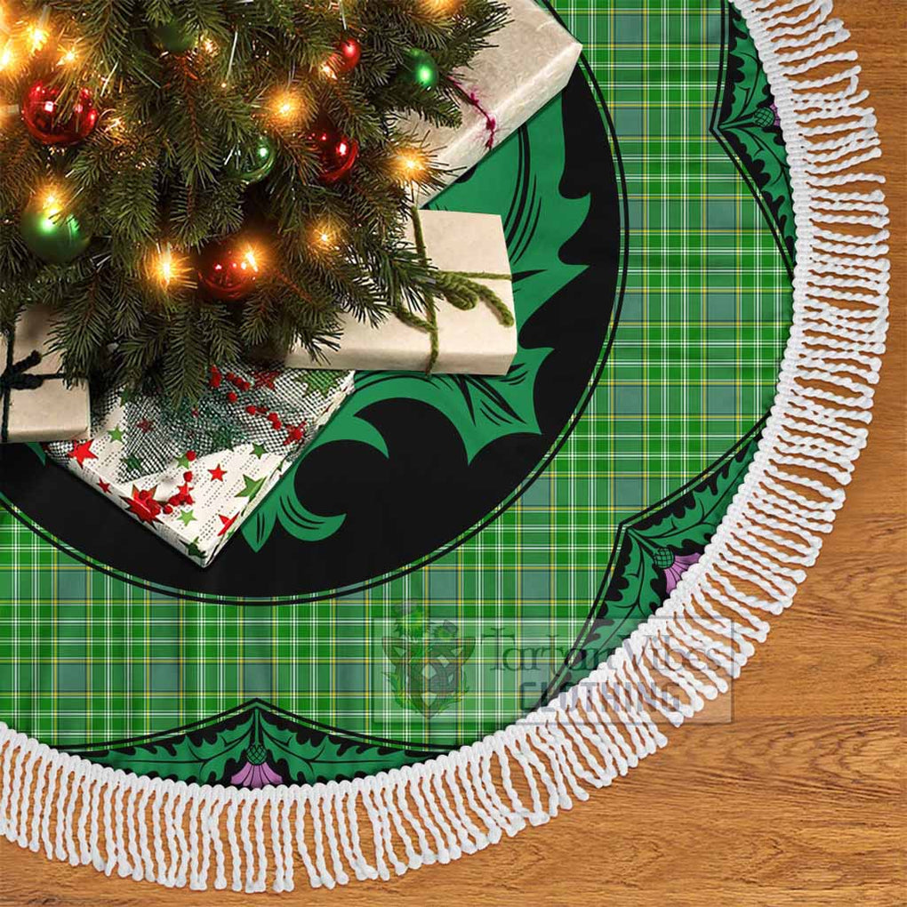 Currie Tartan Christmas Tree Skirt Scottish Thistle Style - Tartan Vibes Clothing
