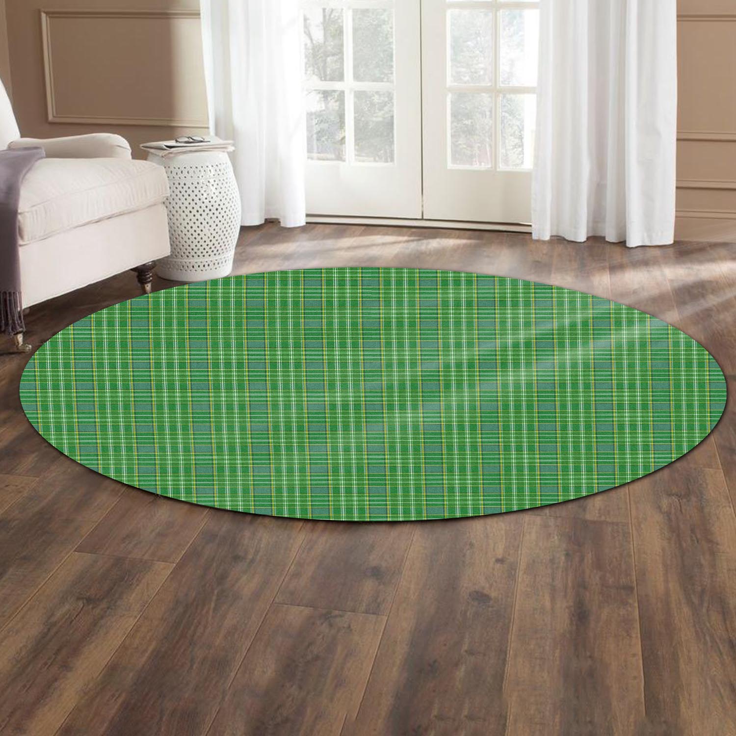 Currie Tartan Round Rug - Tartan Vibes Clothing