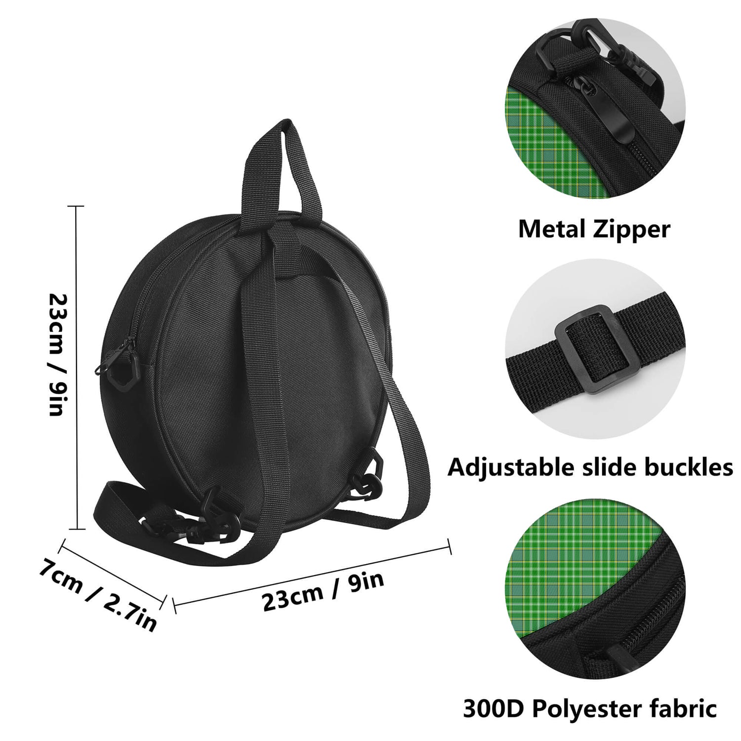 Currie Tartan Round Satchel Bags - Tartan Vibes Clothing