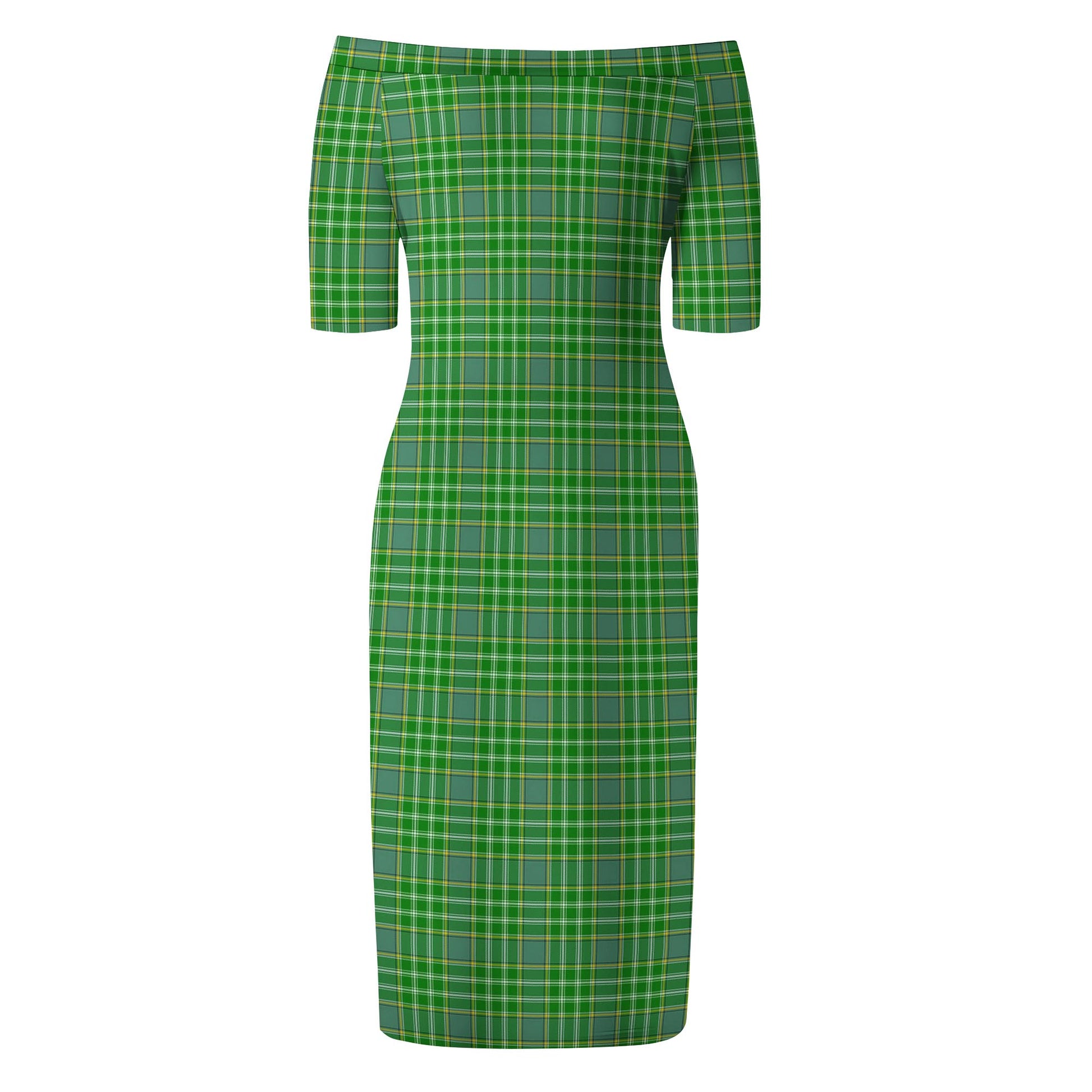 Currie Tartan Off Shoulder Lady Dress - Tartan Vibes Clothing