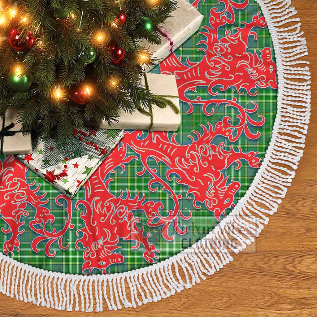 Currie Tartan Christmas Tree Skirt Lion Rampant Style - Tartan Vibes Clothing