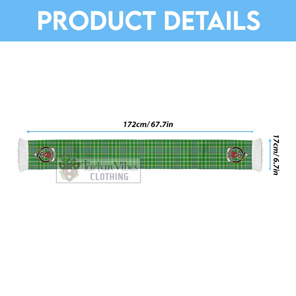 Currie Tartan Ruffneck Scarf with Family Crest - Tartan Vibes Clothing