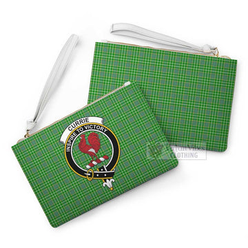 Tartan Vibes Clothing Currie Family Crest Tartan Clutch Bag