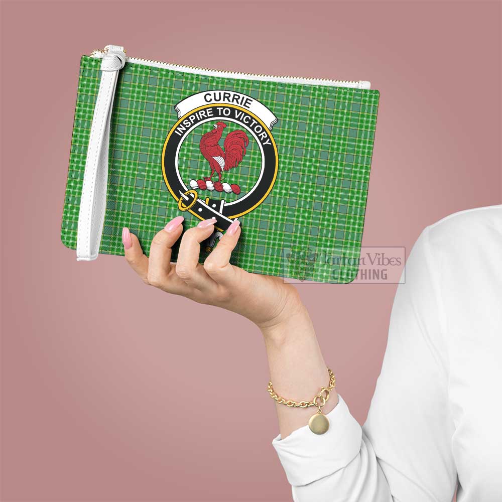 Tartan Vibes Clothing Currie Family Crest Tartan Clutch Bag