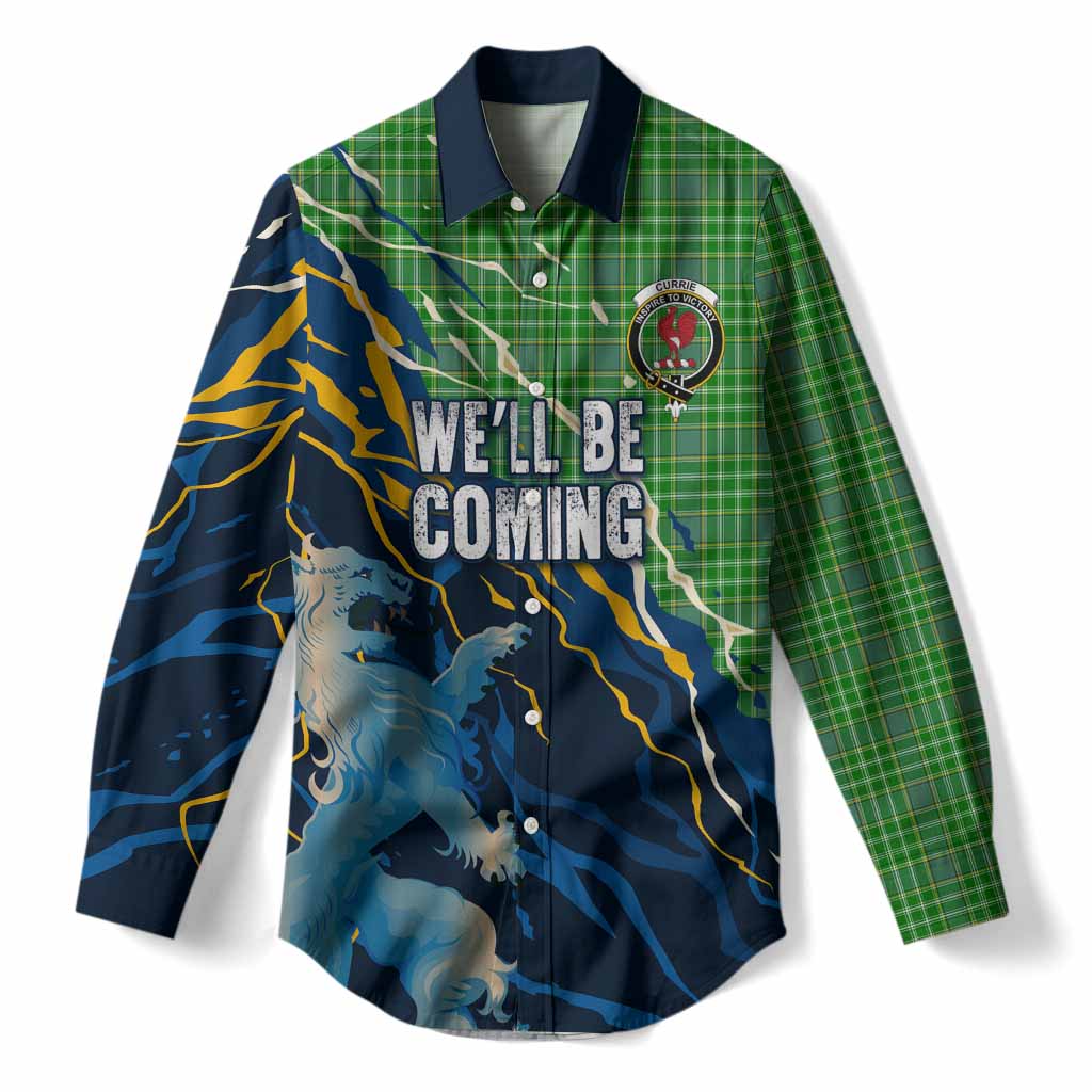 Currie Scotland Tartan Women Casual Shirt WC2026 Football - We'll Be Coming
