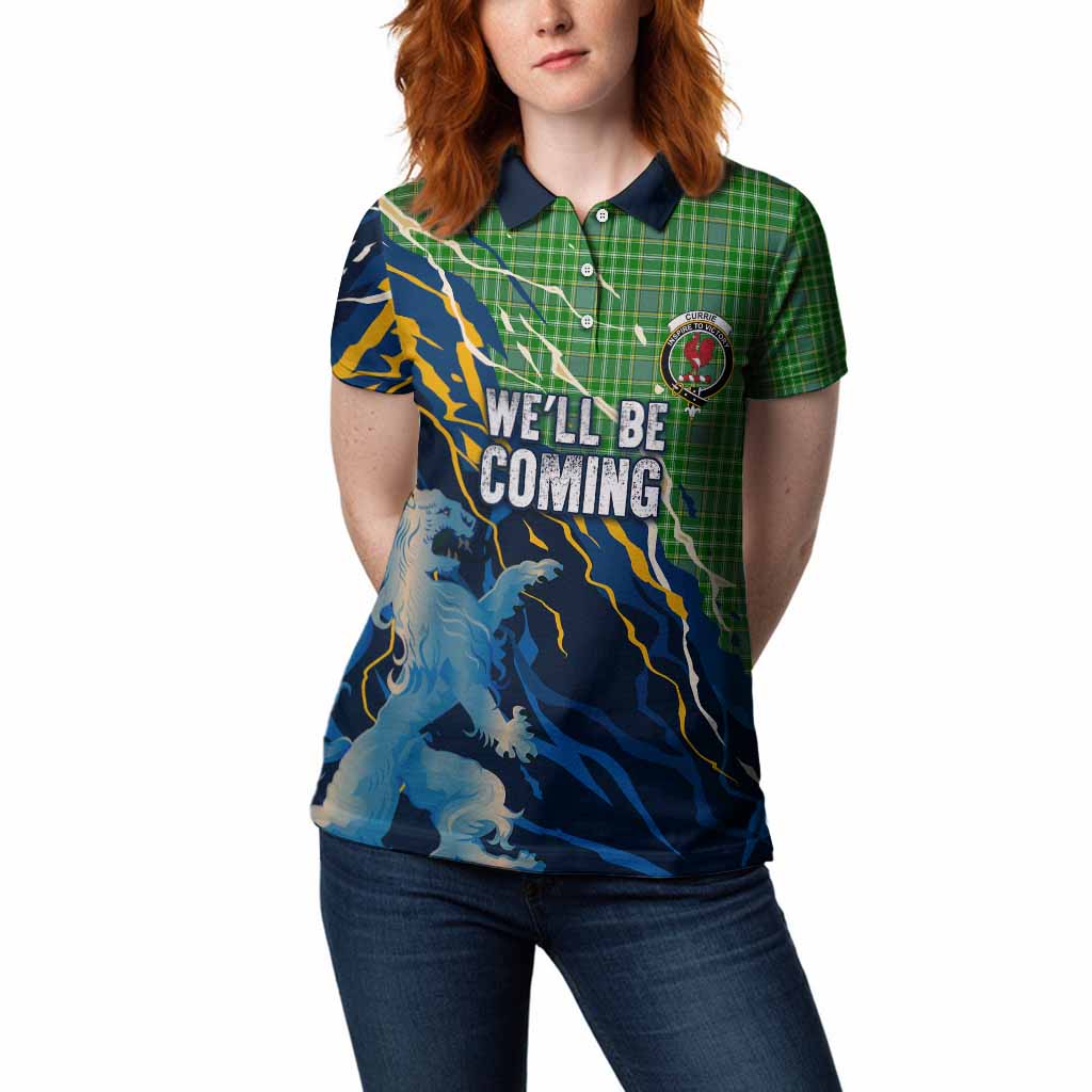 Currie Scotland Tartan Women Polo Shirt WC2026 Football - We'll Be Coming