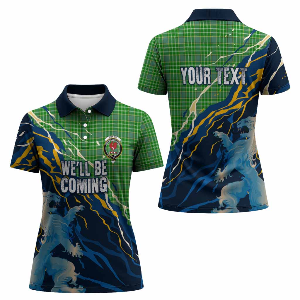 Currie Scotland Tartan Women Polo Shirt WC2026 Football - We'll Be Coming