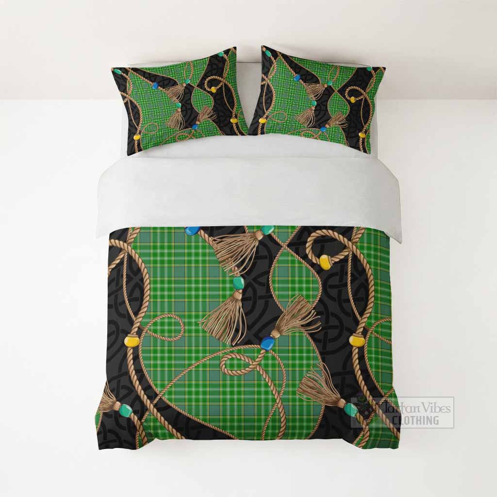Currie Scottish Tartan Twisted Ropes Stylized Bedding Set - Tartan Vibes Clothing