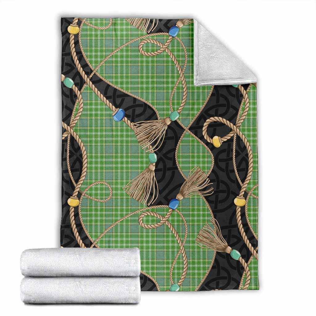 Currie Scottish Tartan Twisted Ropes Stylized Blanket X-Large 59 x 79 inches 150 x 200 cm - Tartan Vibes Clothing