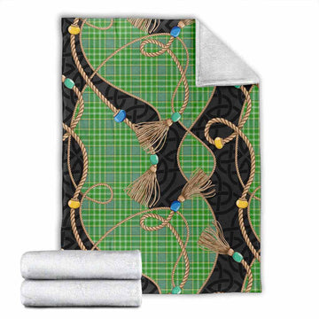 Currie Scottish Tartan Twisted Ropes Stylized Blanket X-Large 59 x 79 inches 150 x 200 cm - Tartan Vibes Clothing