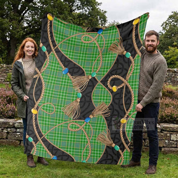 Currie Scottish Tartan Twisted Ropes Stylized Blanket - Tartan Vibes Clothing