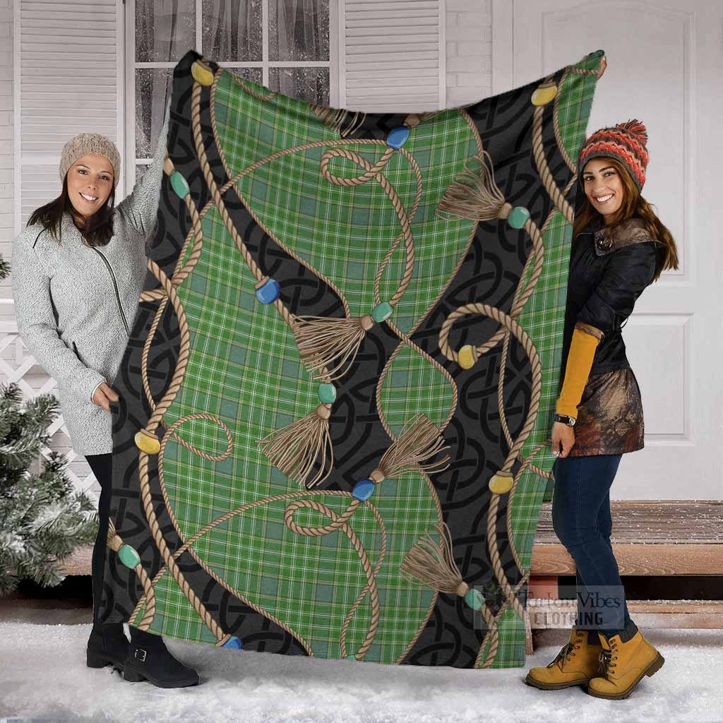 Currie Scottish Tartan Twisted Ropes Stylized Blanket - Tartan Vibes Clothing