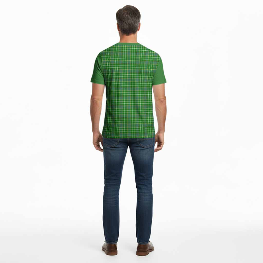 Currie Tartan Accent Cotton T-shirt with Family Crest