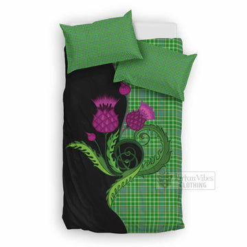 Currie Tartan Bedding Set Traditional Scottish Thistle UK Bedding Set UK Double 79*79 inch - Tartan Vibes Clothing