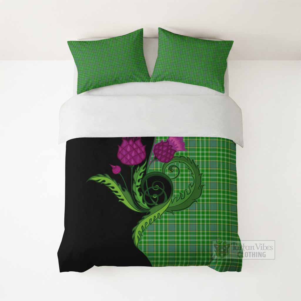 Currie Tartan Bedding Set Traditional Scottish Thistle - Tartan Vibes Clothing