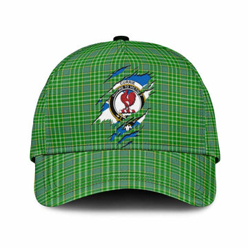 Currie Tartan Classic Cap with Family Crest In Me Style