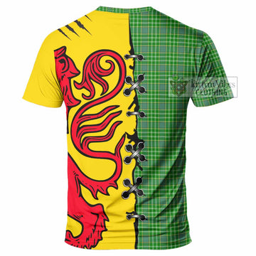 Currie Tartan Family Crest T-shirt Lion Rampant Honor