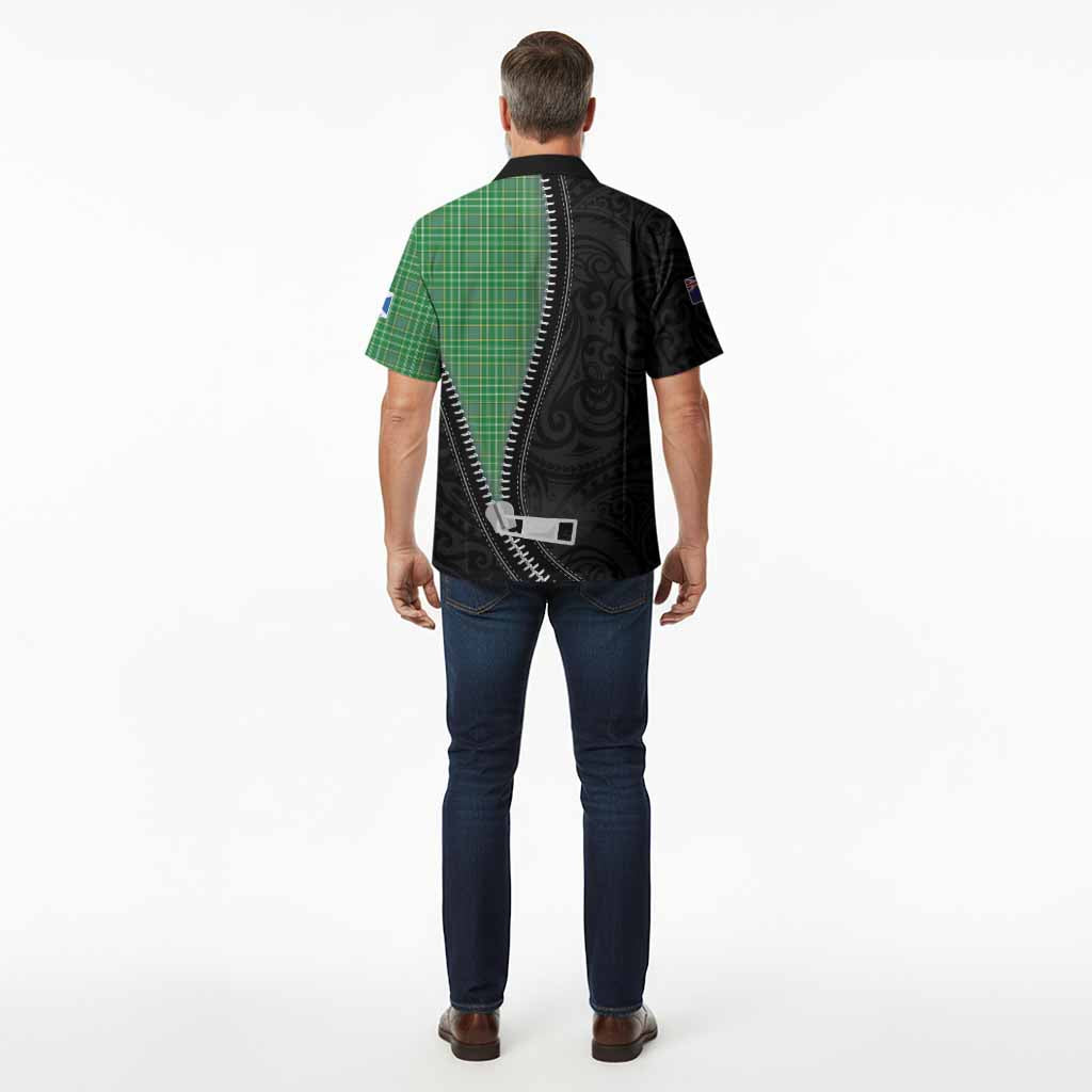 Currie Tartan Hawaiian Shirt New Zealand Pattern Unique Zipper Stylized