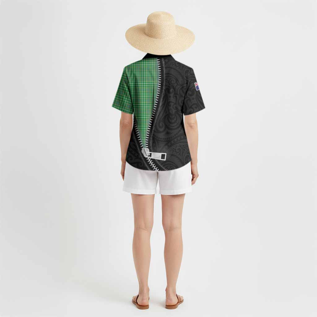 Currie Tartan Hawaiian Shirt New Zealand Pattern Unique Zipper Stylized