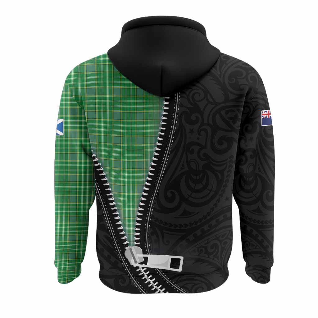 Currie Tartan Hoodie New Zealand Pattern Unique Zipper Stylized