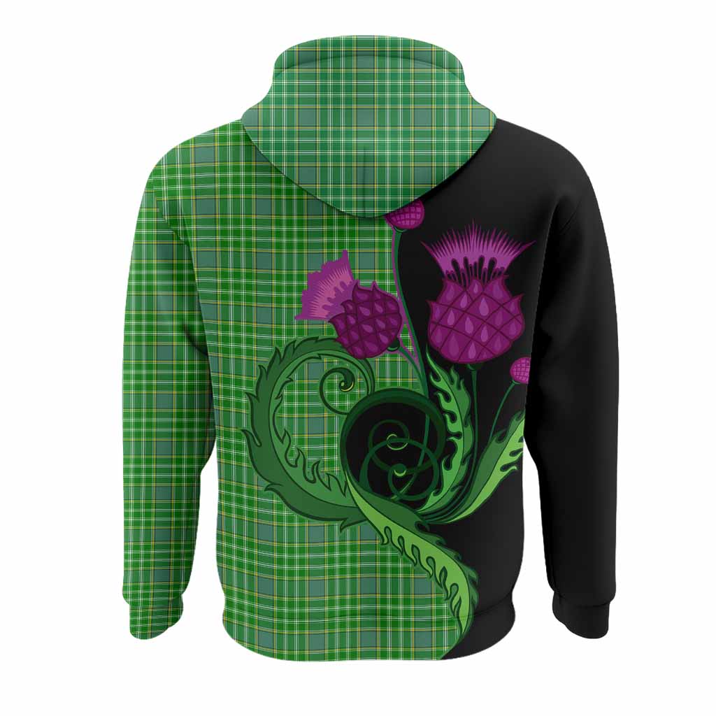 Currie Tartan Hoodie Traditional Scottish Thistle