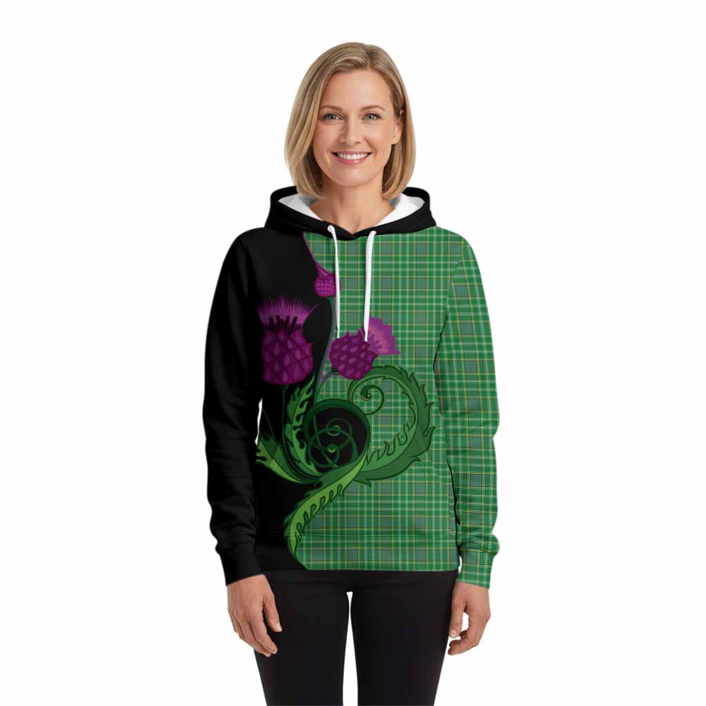 Currie Tartan Hoodie Traditional Scottish Thistle