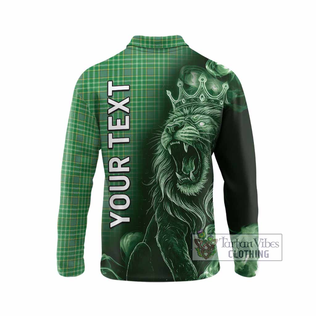 Currie Tartan Long Sleeve Polo Shirt Roaring Lion Heritage
