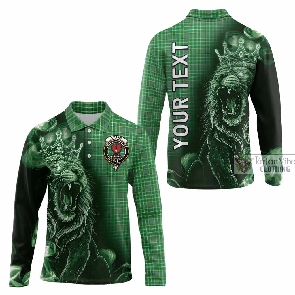 Currie Tartan Long Sleeve Polo Shirt Roaring Lion Heritage