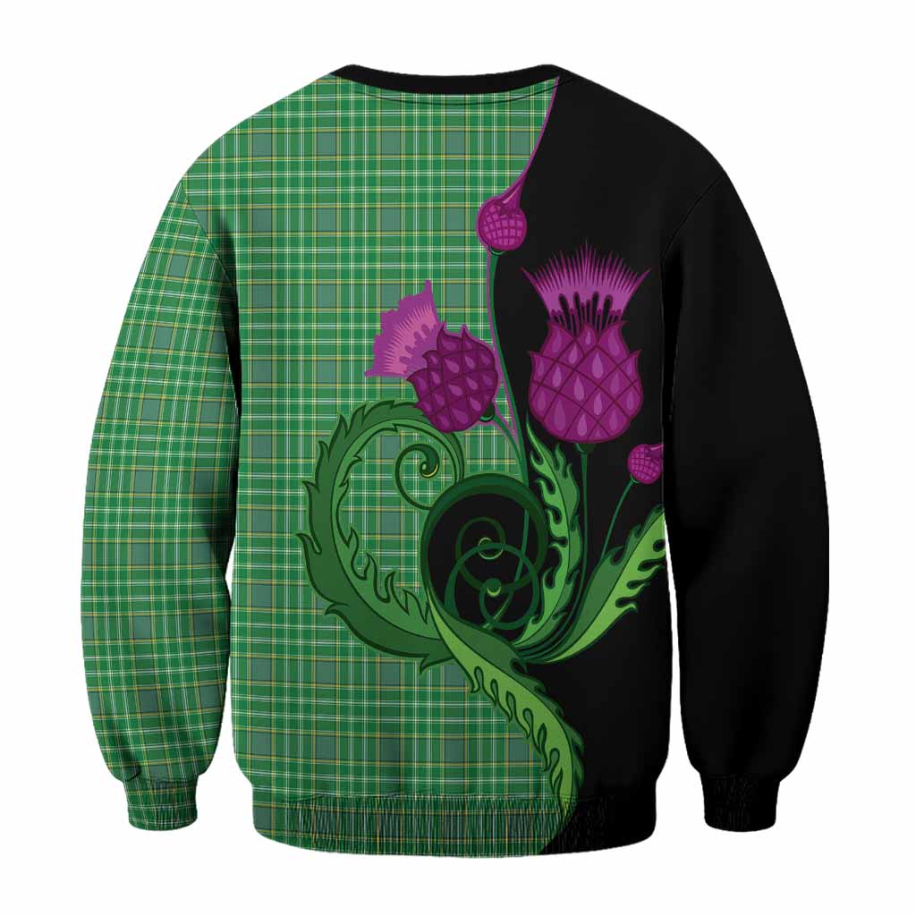 Currie Tartan Sweatshirt Traditional Scottish Thistle