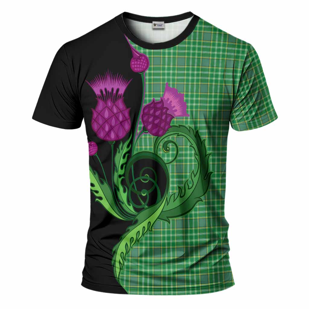Currie Tartan T-Shirt Traditional Scottish Thistle
