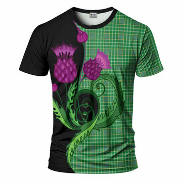 Currie Tartan T-Shirt Traditional Scottish Thistle
