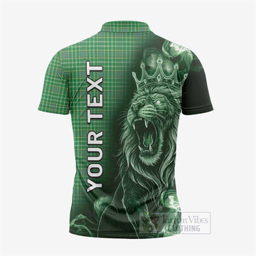 Currie Tartan Zipper Polo Shirt Roaring Lion Heritage