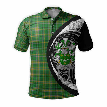 Curtin Irish Clan Polo Shirt Celtic Circle Style