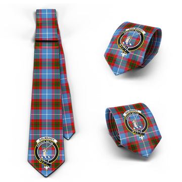 Dalmahoy Tartan Classic Necktie with Family Crest