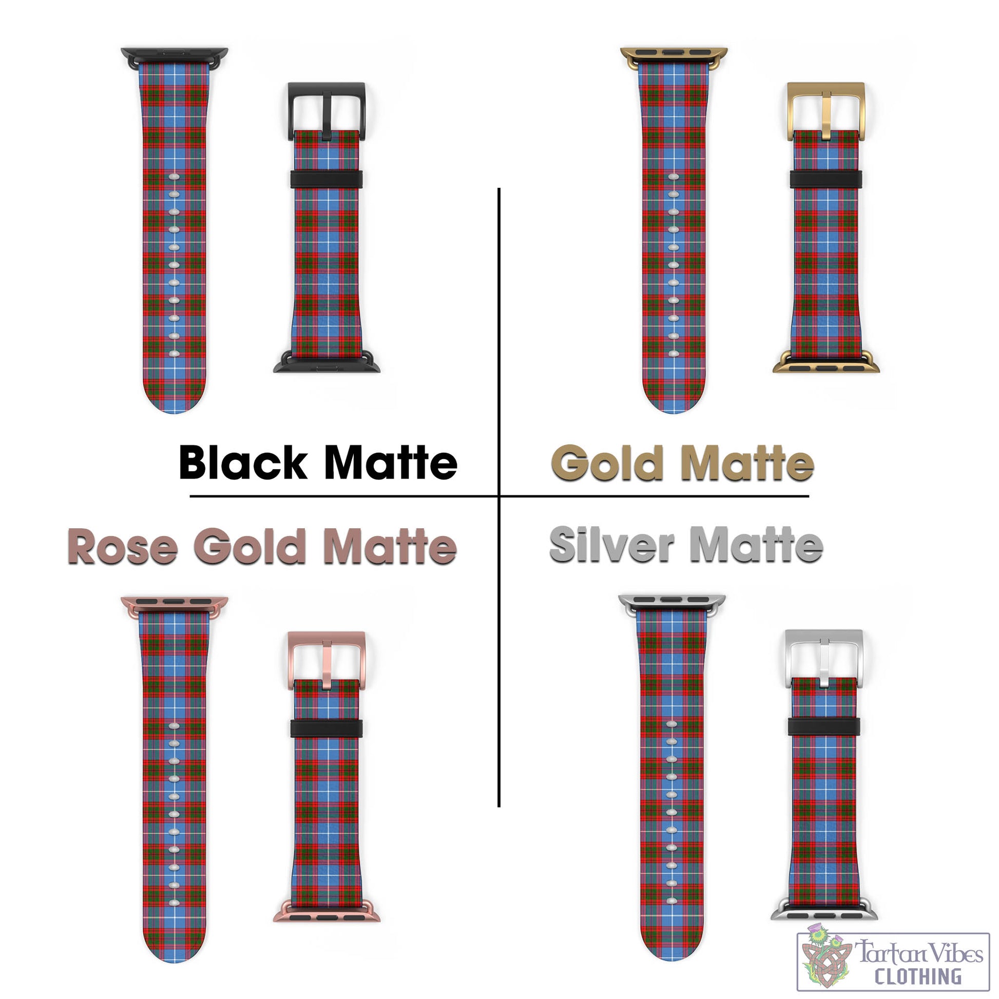 Dalmahoy Tartan Watch Band 42 - 45 mm - Tartan Vibes Clothing