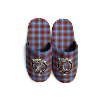 Dalmahoy Tartan Home Slippers with Family Crest KIDS - Tartan Vibes Clothing