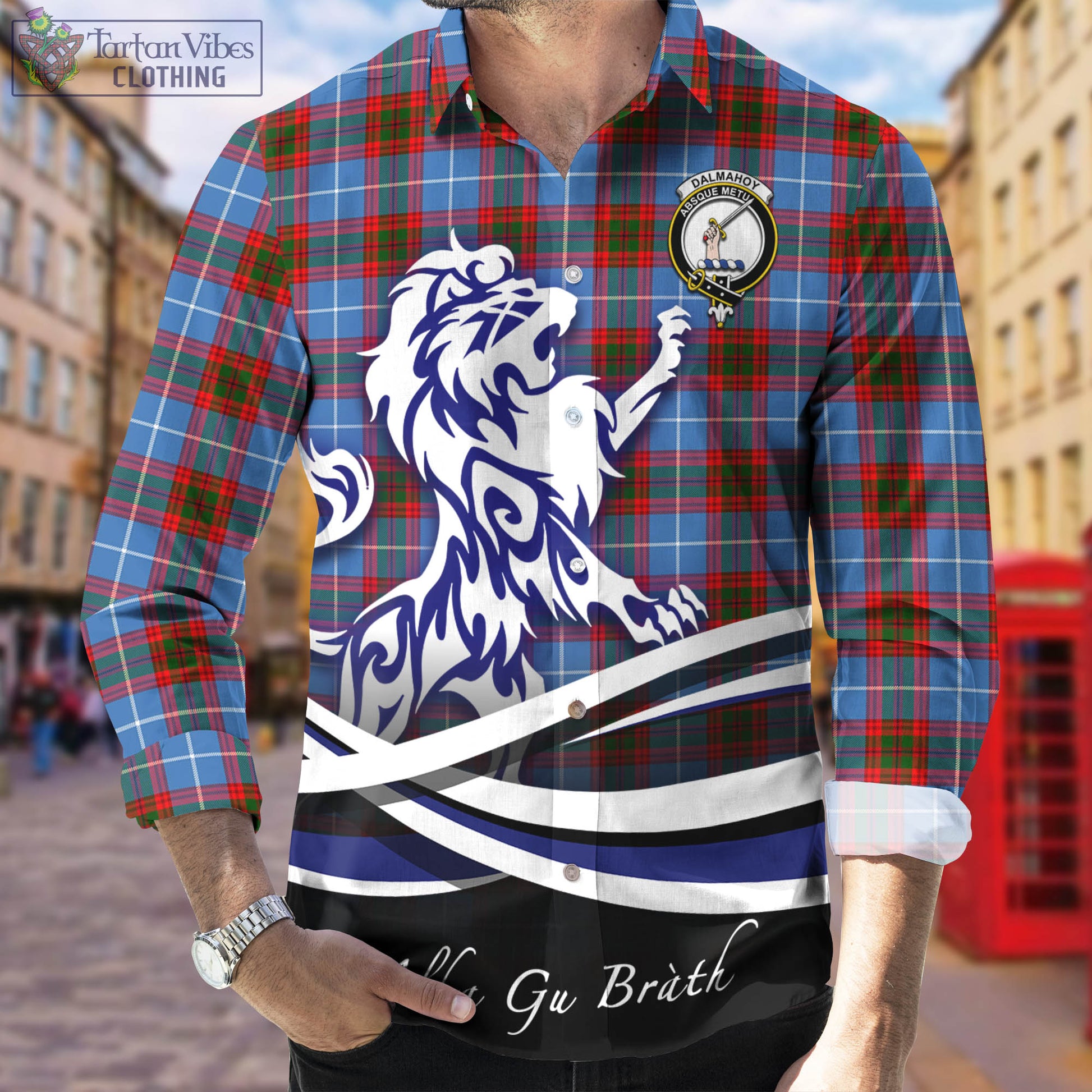 dalmahoy-tartan-long-sleeve-button-up-shirt-with-alba-gu-brath-regal-lion-emblem
