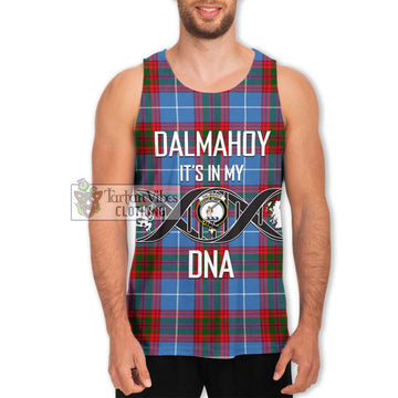 Dalmahoy Tartan Men's Tank Top with Family Crest DNA In Me Style Men - Tartan Vibes Clothing