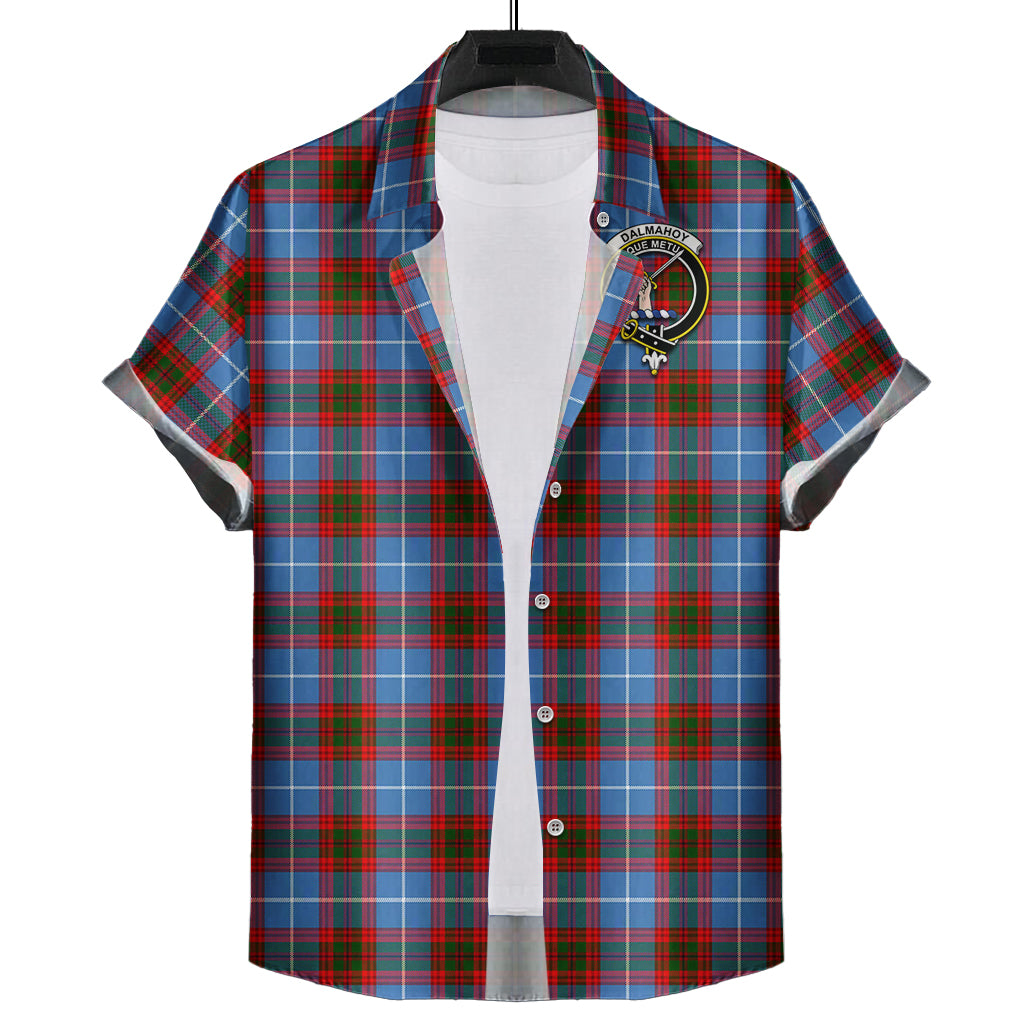 Dalmahoy Tartan Hawaiian Shirt with Family Crest Kid - Tartan Vibes Clothing