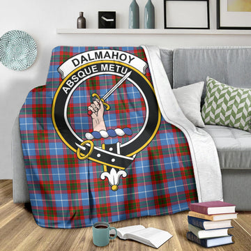Dalmahoy Tartan Blanket with Family Crest X-Large 59 x 79 inches 150 x 200 cm - Tartan Vibes Clothing