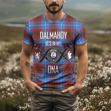 Dalmahoy Tartan T-Shirt with Family Crest DNA In Me Style Kid's Shirt - Tartan Vibes Clothing