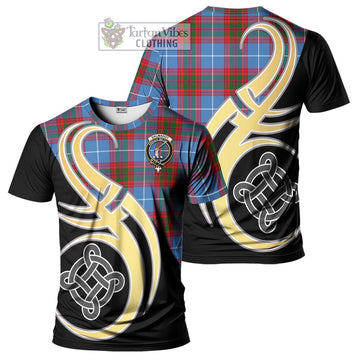 Dalmahoy Tartan T-Shirt with Family Crest and Celtic Symbol Style Kid's Shirt - Tartan Vibes Clothing