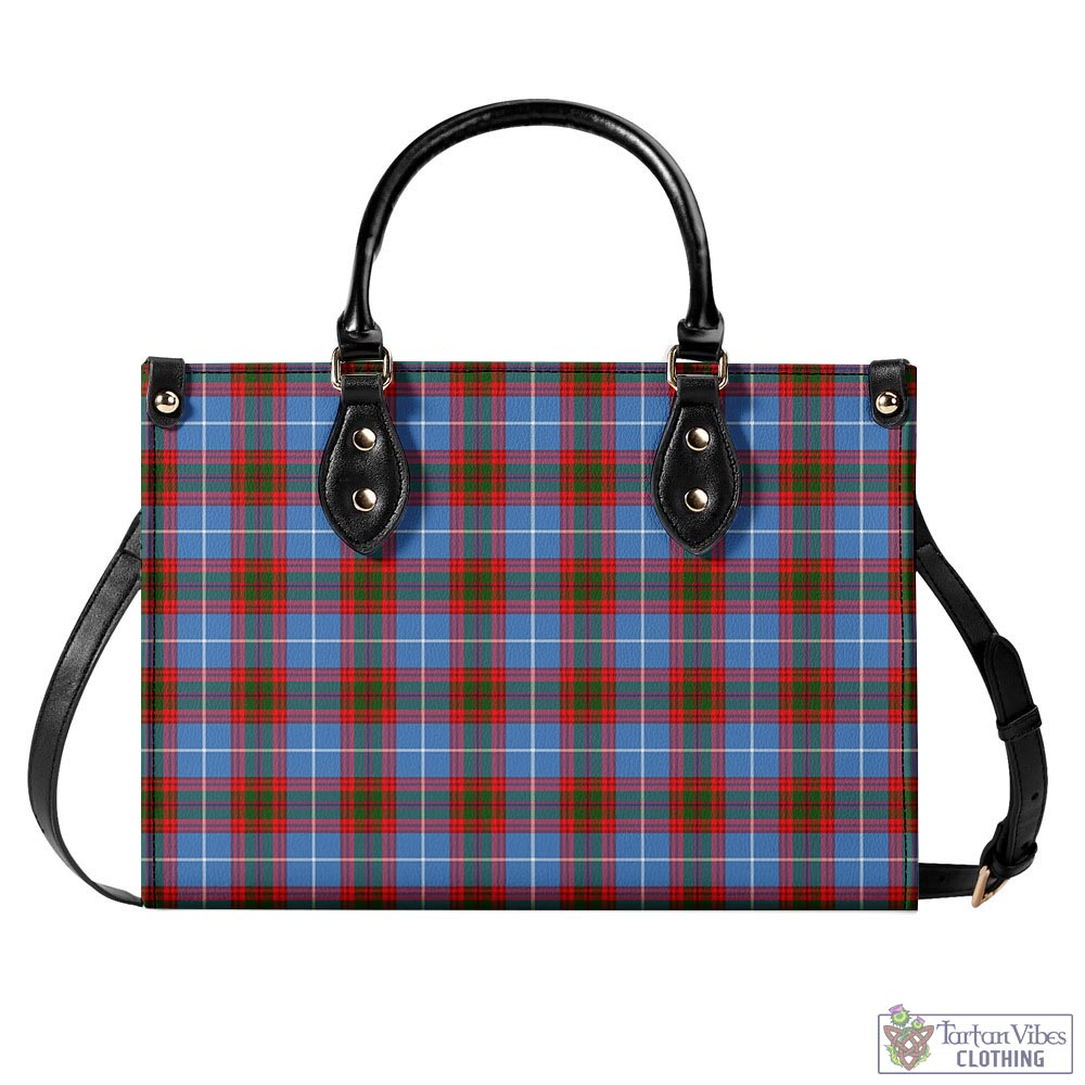 Dalmahoy Tartan Luxury Leather Handbags L - Tartan Vibes Clothing